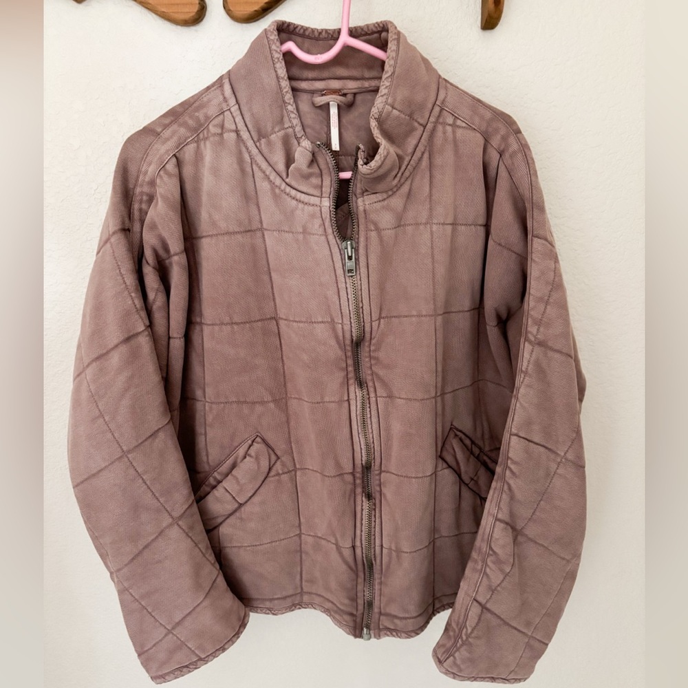 Free People Dolman knit quilted jacket
